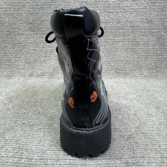 Nightmare Before Christmas Jack Skellington Boots Womens 37 Black Edgy Halloween - Picture 10 of 15